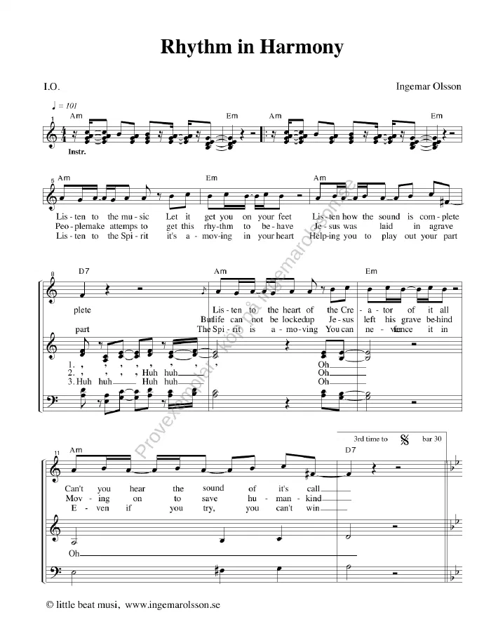 Rhythm in Harmony